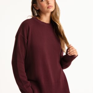 SET X PARKE COTTON CREWNECK - RHUBARB