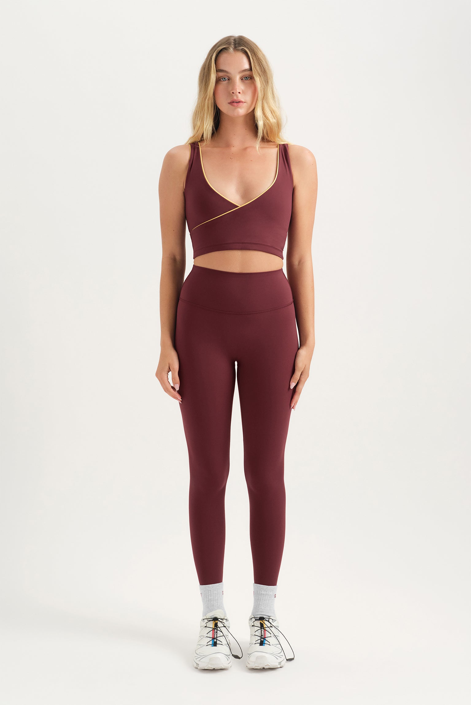 BREATHE CONTRAST WRAP TANK - SAHARA - Image 3