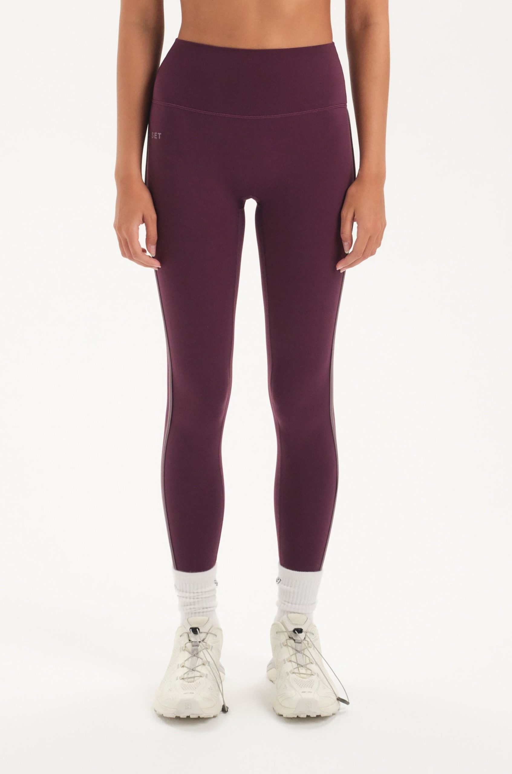SPORTBODY® SPORTY STRIPE LEGGINGS - NOIR