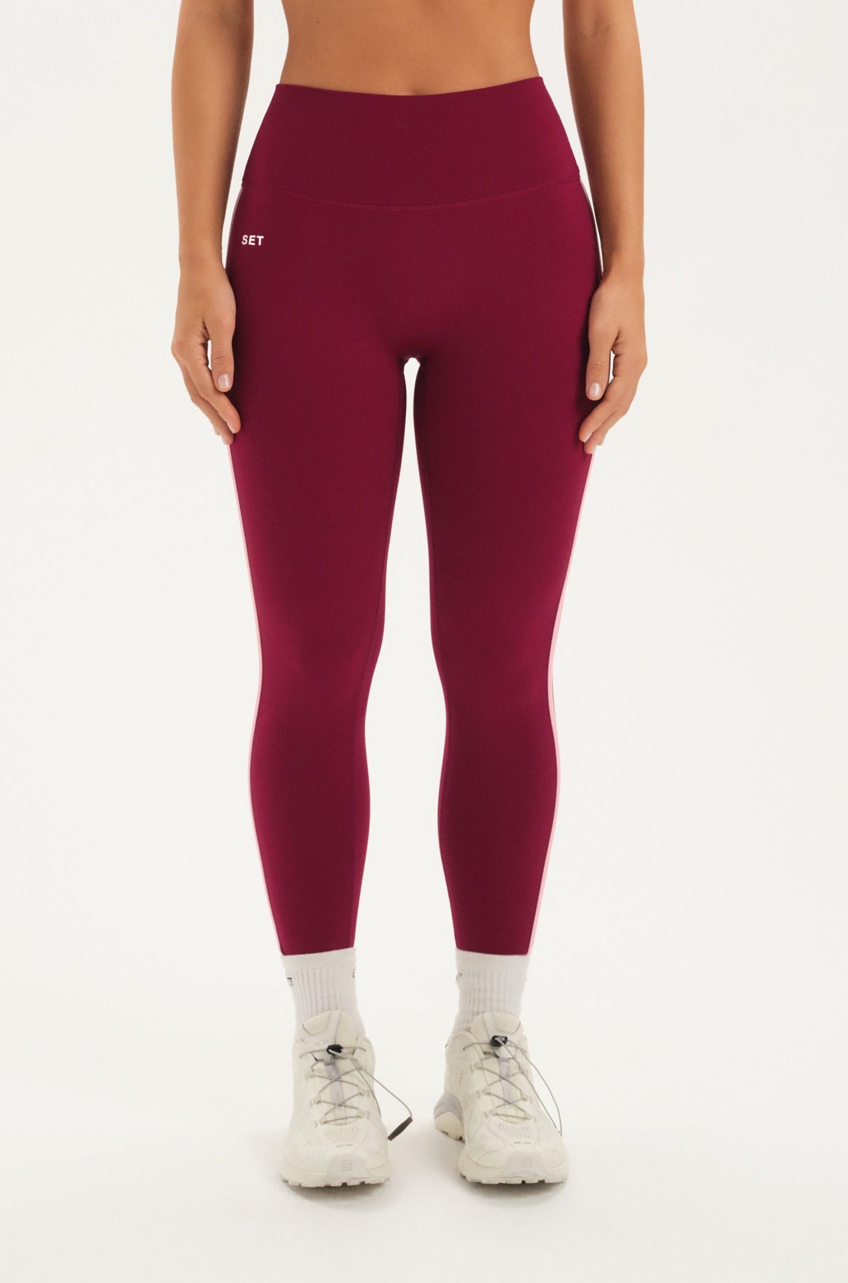 SPORTBODY® SPORTY STRIPE LEGGINGS - ROSA