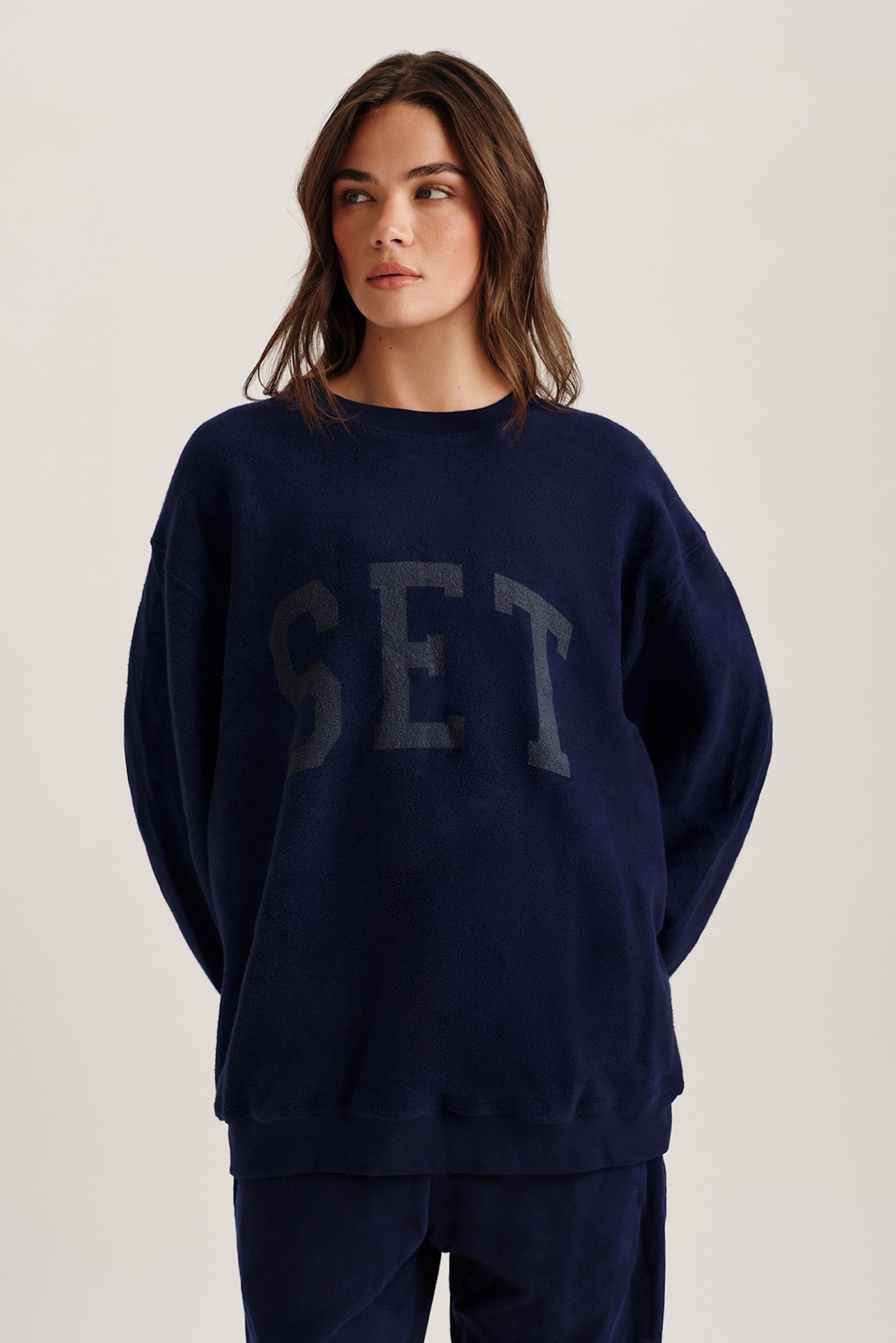 MIDWEIGHT SWEATS REVERSE SET CREWNECK - TETHER
