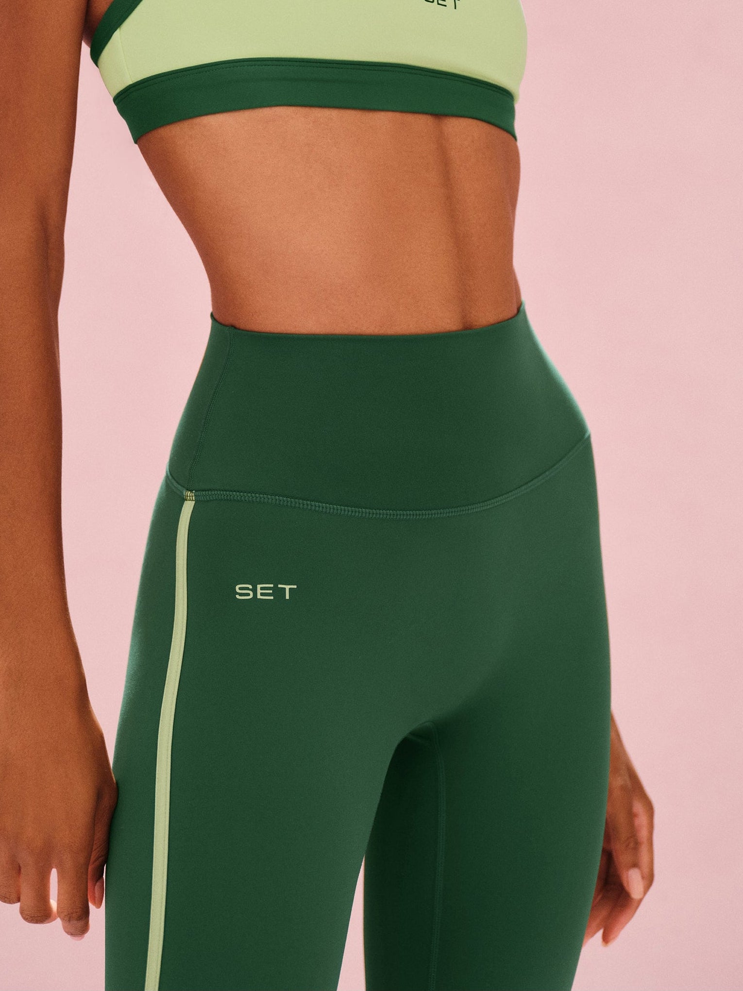 SPORTBODY® SPORTY STRIPE LEGGINGS - LAWN - Image 4