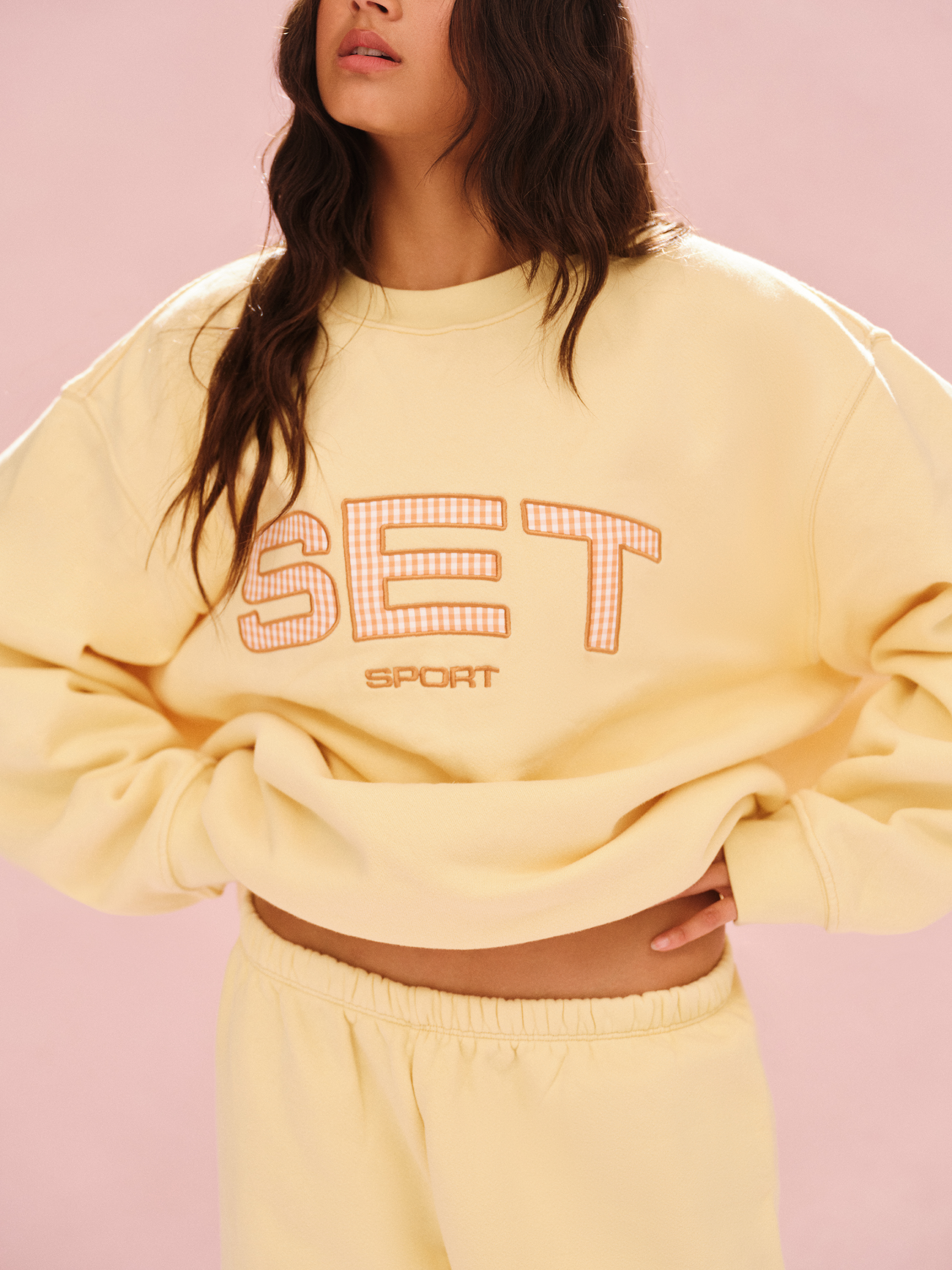 MIDWEIGHT SWEATS STAPLE SET CREWNECK - ORANGE SODA