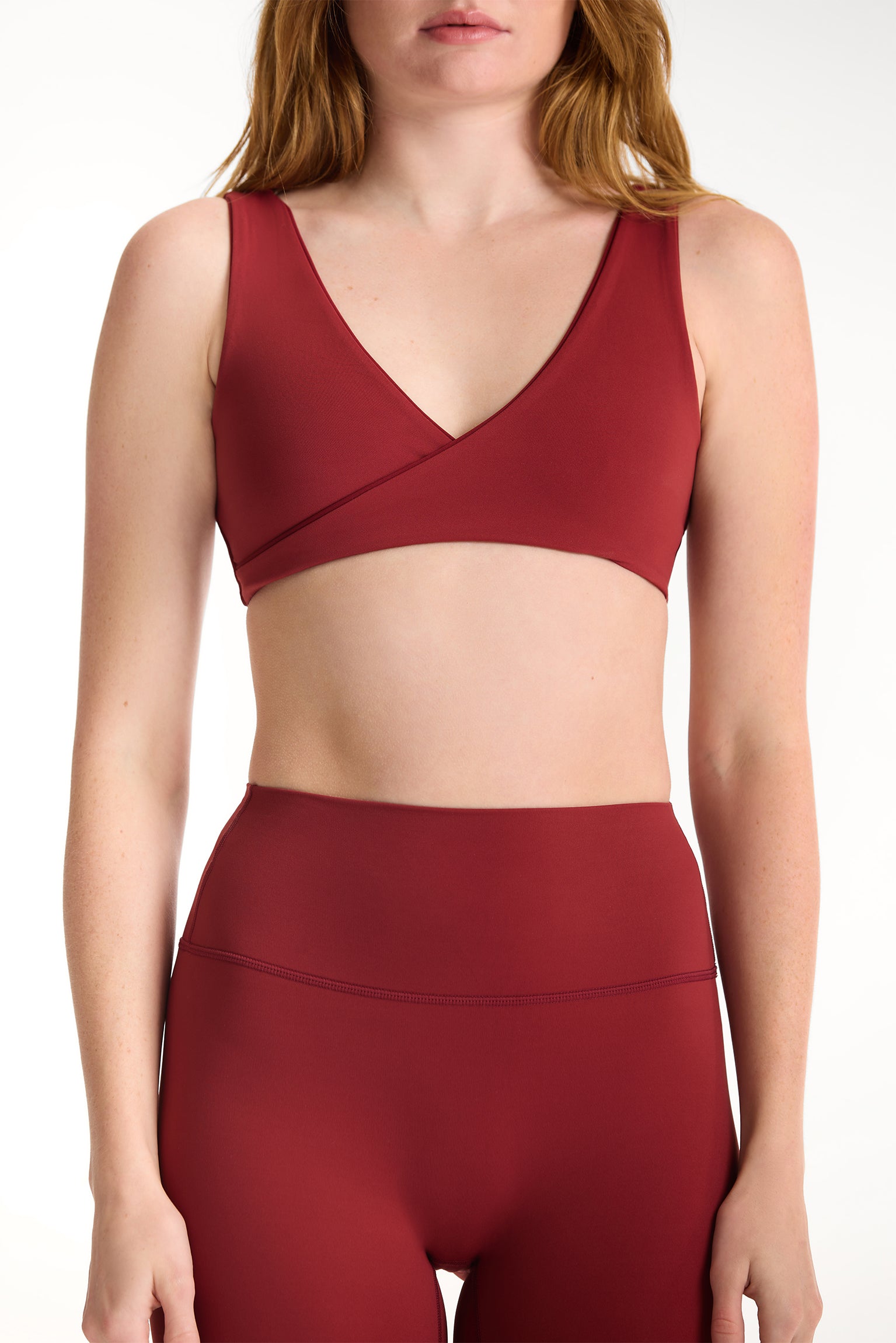 BREATHE CONTRAST WRAP BRA - SNAPPER - Image 4
