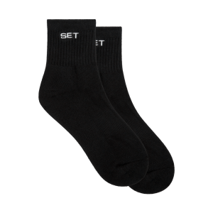 SET SHORTY SOCKS - ONYX/WHITE